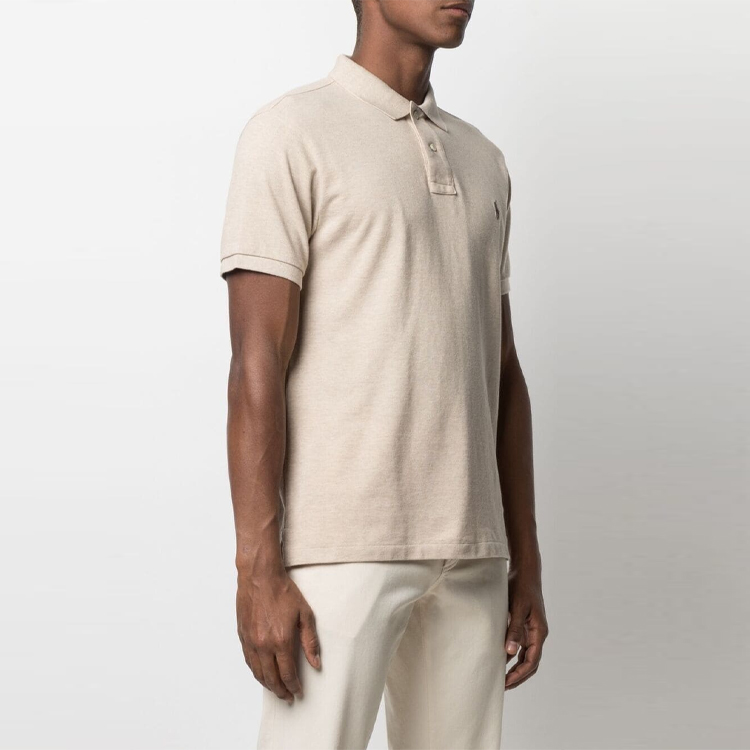 Polo Ralph Lauren  Logo Short-Sleeve Polo Shirt Beige 710536856-215 圖 4