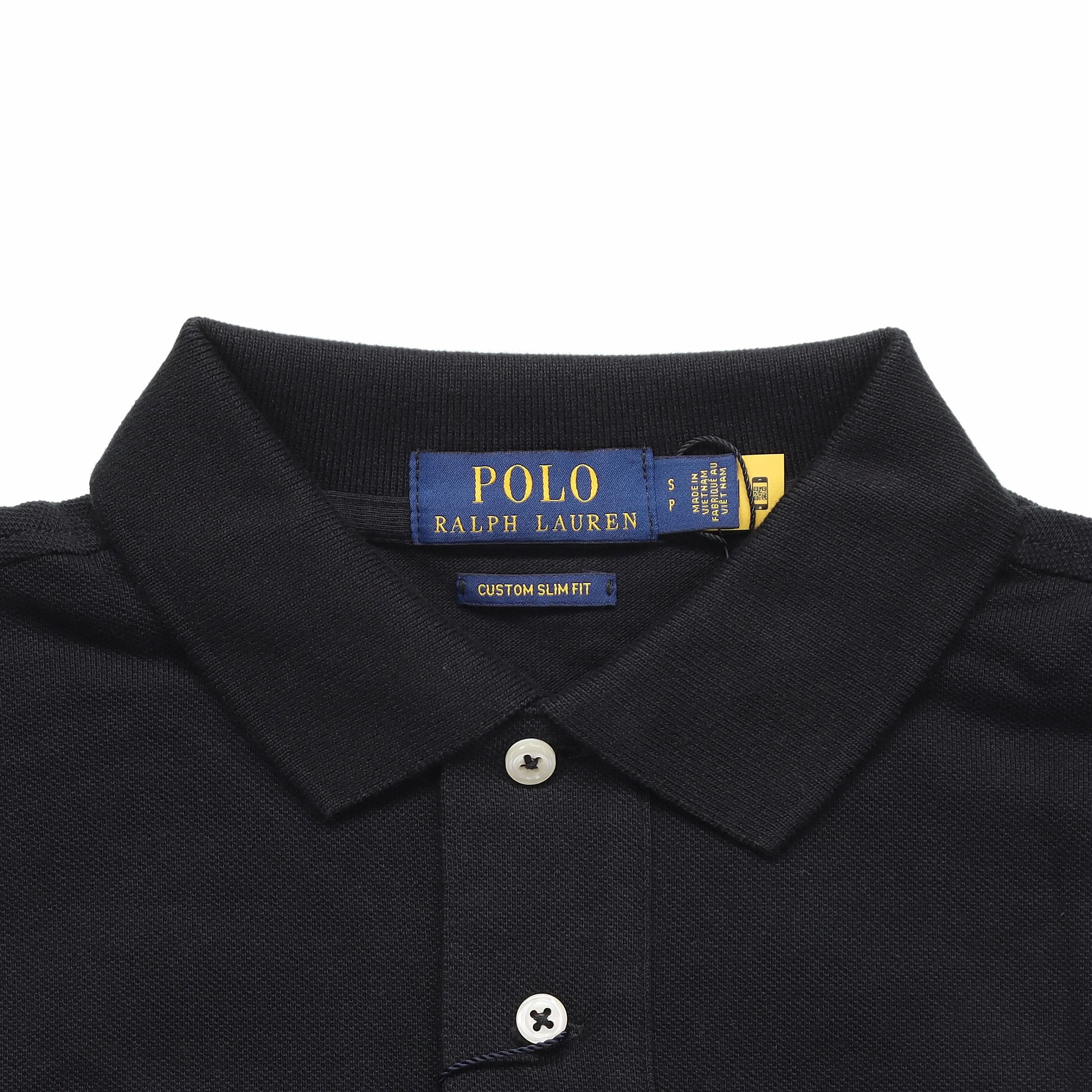 Polo Ralph Lauren  Long Sleeve Logo Embroidered Black Polo Shirt. 710680790-045 圖 7