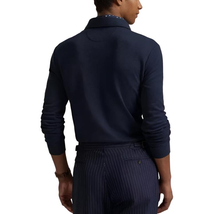 Purchase 拉夫劳伦长袖刺绣标志纯色翻领衫 710951683-007