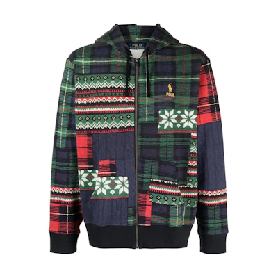 Polo Ralph Lauren Loose Fit Patchwork Logo Embroidered Jacket Multicolor. 710920201-001
