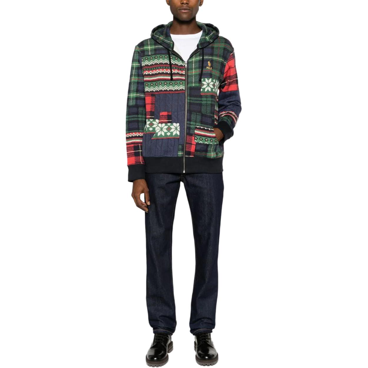 Lookbook Polo Ralph Lauren Loose Fit Jaket Patchwork Logo Bordir Multicolor. 710920201-001