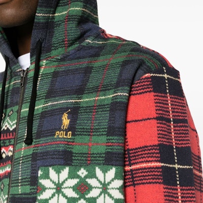 Polo Ralph Lauren Loose Fit Jaket Patchwork Logo Bordir Multicolor. 710920201-001 Details for Polo Ralph Lauren Loose Fit Jaket Patchwork Logo Bordir Multicolor. 710920201-001