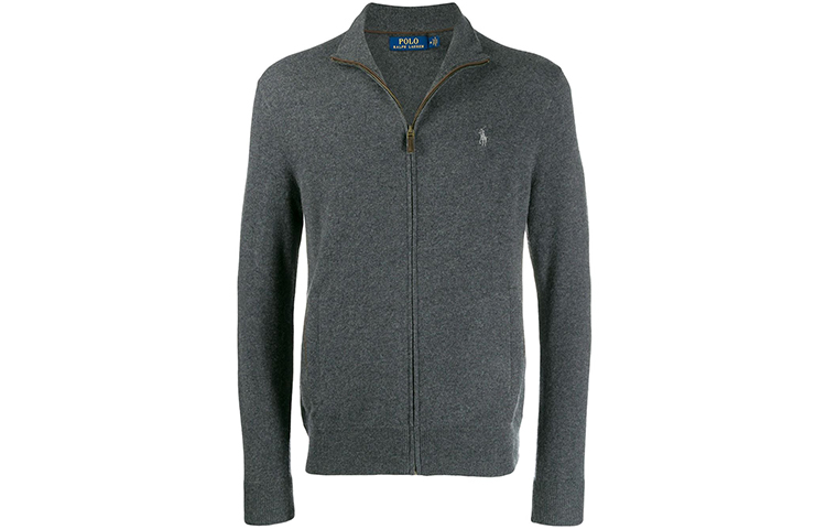 Polo Ralph Lauren  Mock Neck Zip Knit Sweater Grey 710716745004007 圖 2