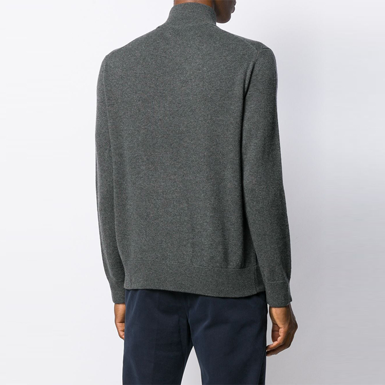 Polo Ralph Lauren  Mock Neck Zip Knit Sweater Grey 710716745004007 圖 4