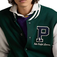 Details for Polo Ralph Lauren 苔蘚瑪瑙撞色條紋長袖棒球外套 MNPOKNI16823813
