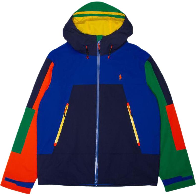 Polo Ralph Lauren  Multi-Color Patchwork Zip Hoodie Jacket 710914239-001