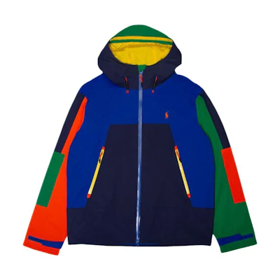 Polo Ralph Lauren Multi-Color Patchwork Zip Hoodie Jacket 710914239-001