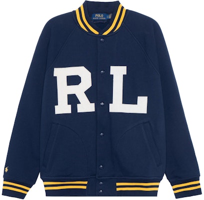 Polo Ralph Lauren 海軍藍刺繡字母西裝外套帶條紋裝飾 710878501-001 Order Polo Ralph Lauren 海軍藍刺繡字母西裝外套帶條紋裝飾 710878501-001