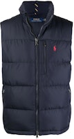 Polo Ralph Lauren Navy Blue Down Vest with Solid Logo Embroidery. 710825872-002 Polo Ralph Lauren Navy Blue Down Vest with Solid Logo Embroidery. 710825872-002