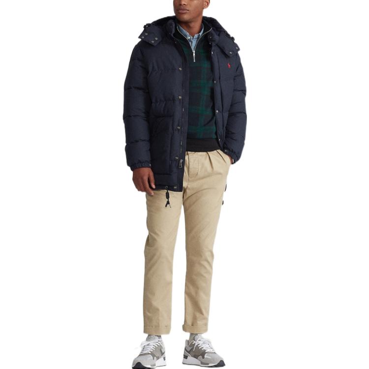 Polo Ralph Lauren  Navy Blue Hooded Puffer Jacket with Logo Embroidery. MNPOOTW16020322 圖 3