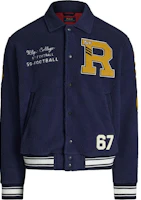 Polo Ralph Lauren Navy Blue Letter Patch Long Sleeve Jacket. 710950793-001 Polo Ralph Lauren Navy Blue Letter Patch Long Sleeve Jacket. 710950793-001