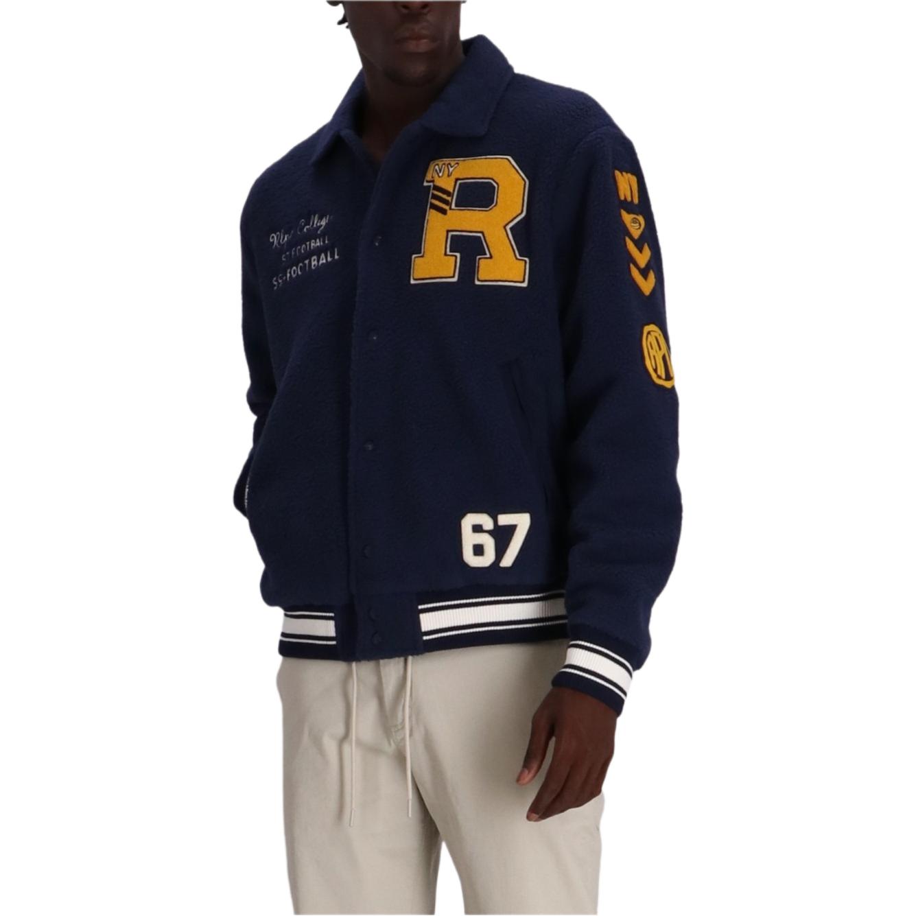 Purchase Polo Ralph Lauren  Navy Blue Letter Patch Long Sleeve Jacket. 710950793-001