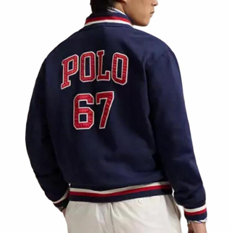 Polo Ralph Lauren  Navy Blue Logo Baseball Collar Long-Sleeve Jacket 710964468-001 圖 3