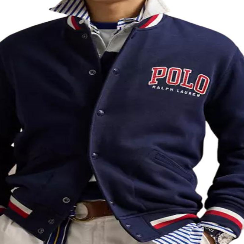 Polo Ralph Lauren  Navy Blue Logo Baseball Collar Long-Sleeve Jacket 710964468-001 圖 5