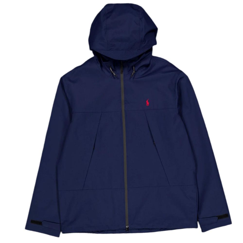 Polo Ralph Lauren  Navy Blue Logo Embroidered Zip Hoodie Jacket. 710907550-001