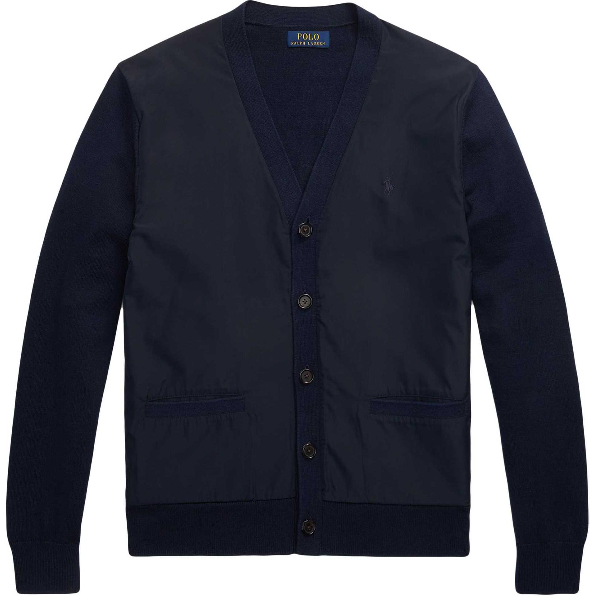 Polo Ralph Lauren  Navy Blue V-neck Buttoned Long-Sleeve Knit Sweater 710934447-001 圖 2