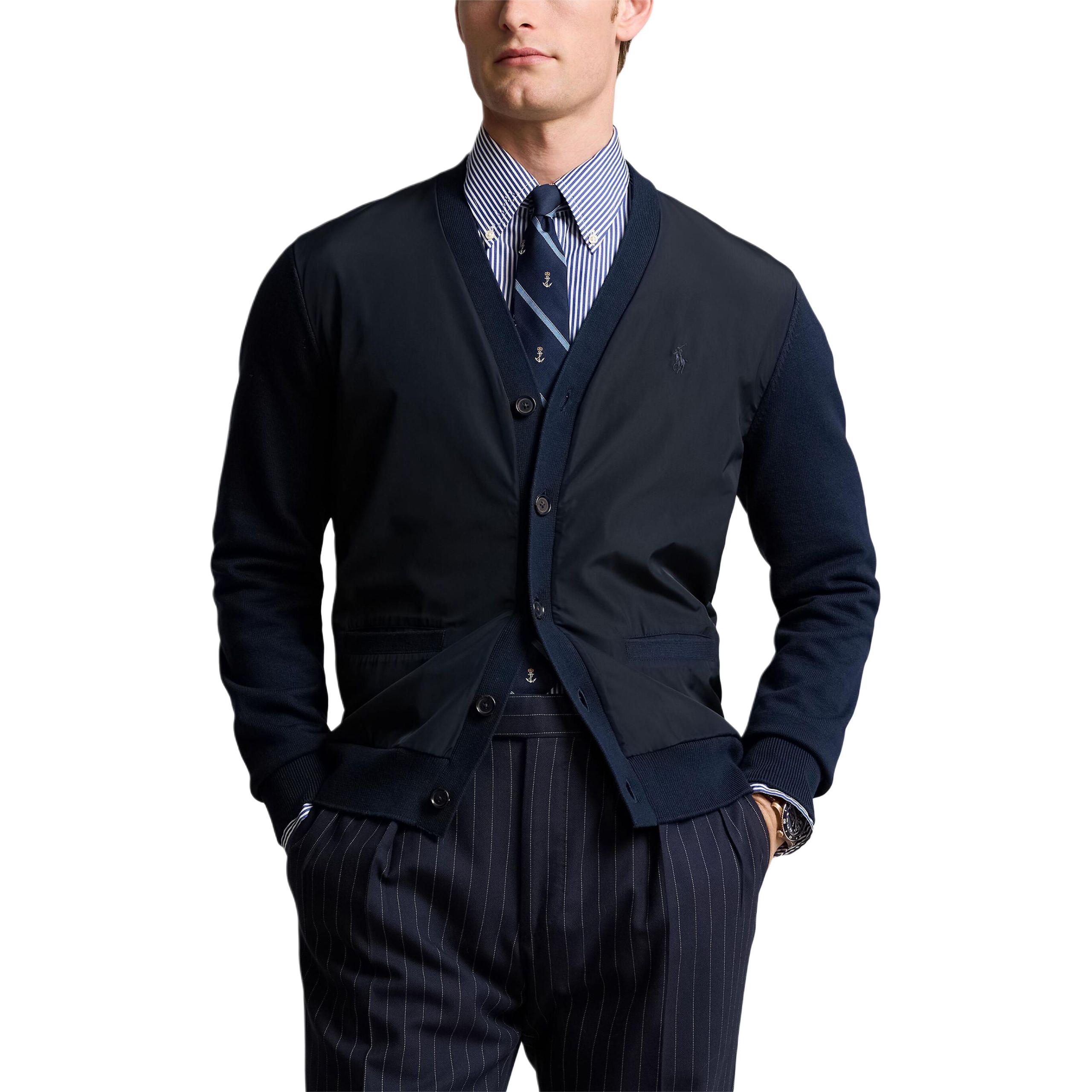 Polo Ralph Lauren  Navy Blue V-neck Buttoned Long-Sleeve Knit Sweater 710934447-001 圖 3