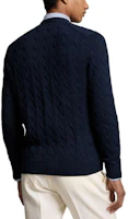 Purchase Polo Ralph Lauren 海軍藍V領刺繡標誌針織開衫。 710890548-004
