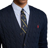 Details for Polo Ralph Lauren 海軍藍V領刺繡標誌針織開衫。 710890548-004