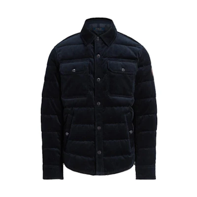 Polo Ralph Lauren Navy Single-Breasted Jacket with Logo Embroidery. MNPOOTW16021208-410