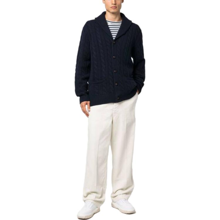 Polo Ralph Lauren  Navy Solid Cable-Knit Button-Up Cardigan Sweater 710917036-001 圖 3