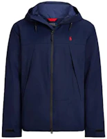 Polo Ralph Lauren Navy Water-Resistant Hooded Logo Embroidered Jacket. MNPOOTW16021-197 Polo Ralph Lauren Navy Water-Resistant Hooded Logo Embroidered Jacket. MNPOOTW16021-197