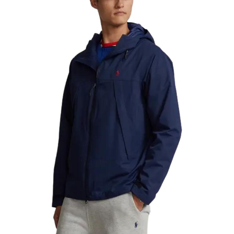 Polo Ralph Lauren  Navy Water-Resistant Hooded Logo Embroidered Jacket. MNPOOTW16021-197 圖 4