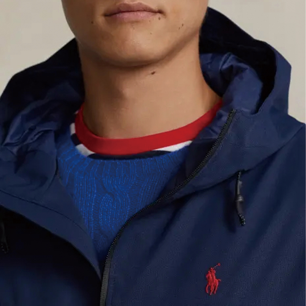 Polo Ralph Lauren  Navy Water-Resistant Hooded Logo Embroidered Jacket. MNPOOTW16021-197 圖 6