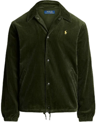 Polo Ralph Lauren Olive Solid Corduroy Coach Jacket. MNPOOTW16021451- Buy Polo Ralph Lauren Olive Solid Corduroy Coach Jacket. MNPOOTW16021451-