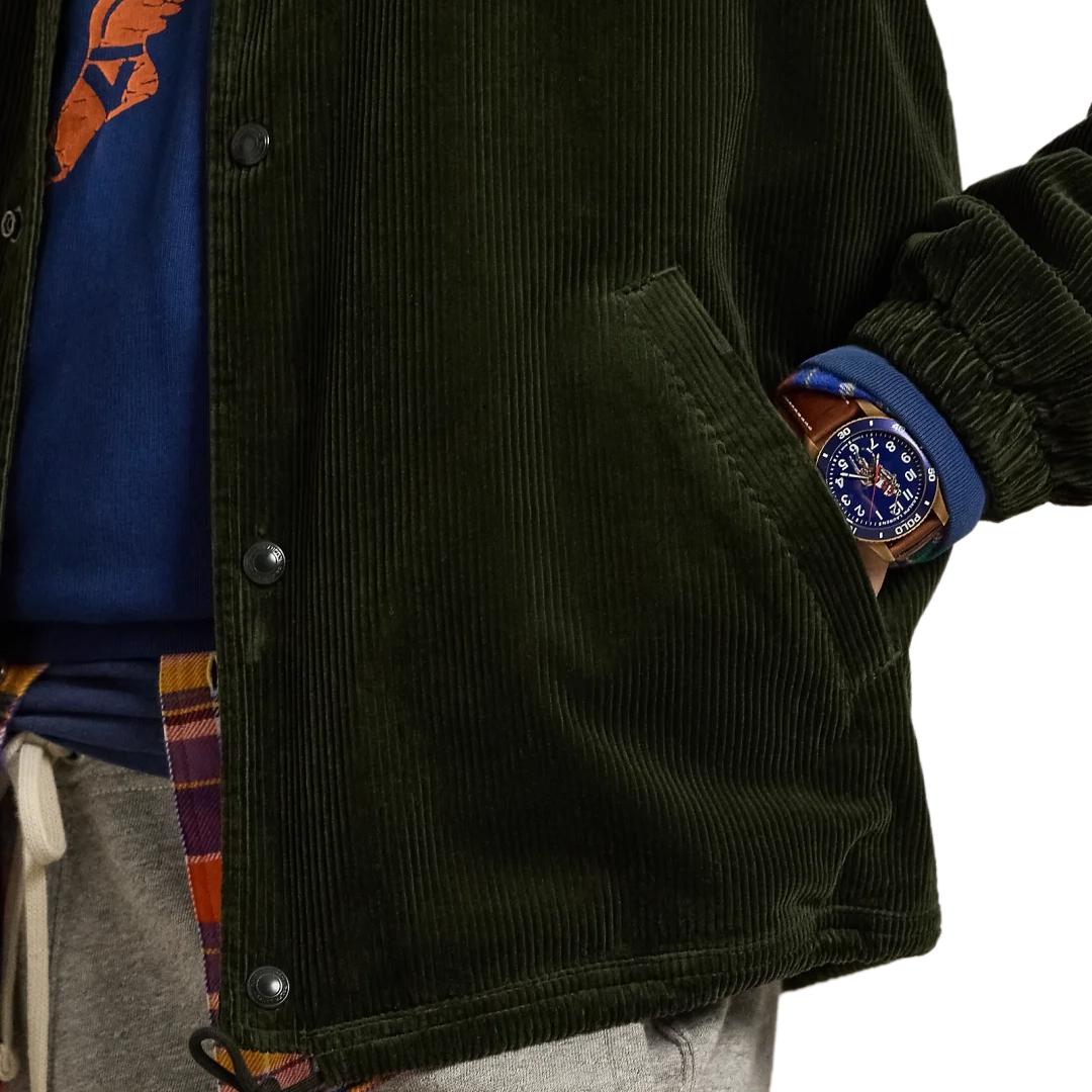 Polo Ralph Lauren  Olive Solid Corduroy Coach Jacket. MNPOOTW16021451- 圖 7