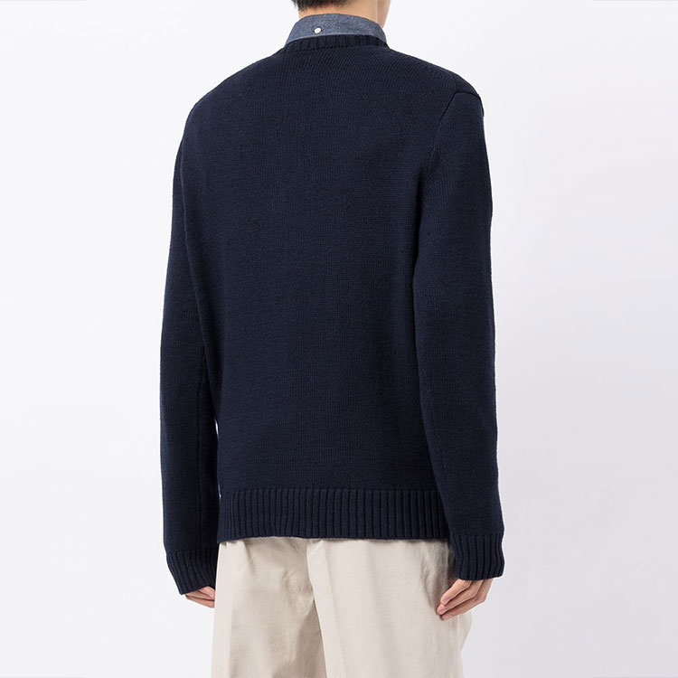 Purchase Polo Ralph Lauren 深藍色圖案圓領針織毛衣 710834685-001