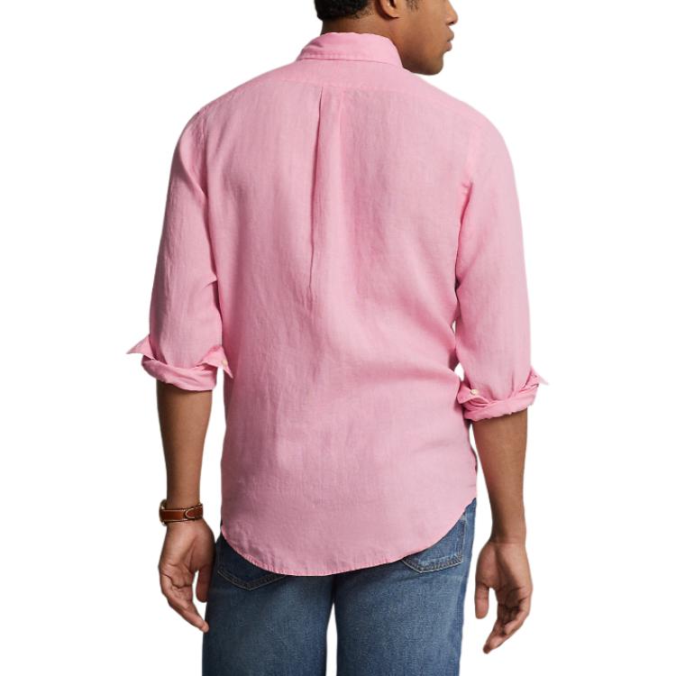 Polo Ralph Lauren  Pink Long Sleeve Shirt with Embroidered Logo. 710937402-007 圖 4