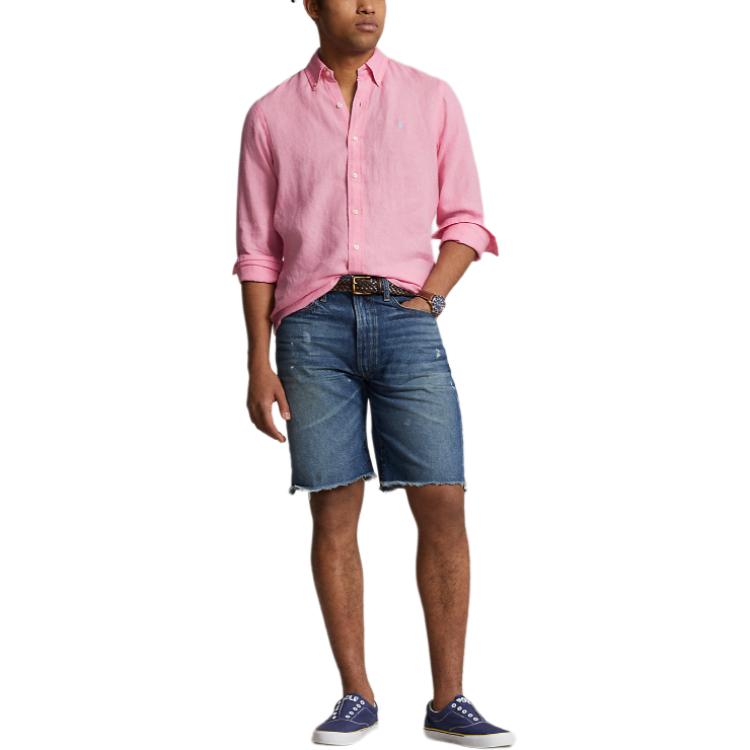 Polo Ralph Lauren  Pink Long Sleeve Shirt with Embroidered Logo. 710937402-007 圖 7