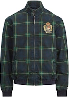 Polo Ralph Lauren Plaid Badge Zip-Up Jacket Retro Green Long Sleeve MNPOOTW16010337D82 Polo Ralph Lauren Plaid Badge Zip-Up Jacket Retro Green Long Sleeve MNPOOTW16010337D82