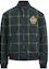 Order Chaqueta Verde Retro Polo Ralph Lauren Cuadros Insignia Cremallera Manga Larga MNPOOTW16010337D82