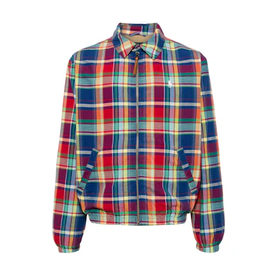 Polo Ralph Lauren Plaid Long-Sleeve Jacket with Shirt Collar Multicolor. 710928482-001