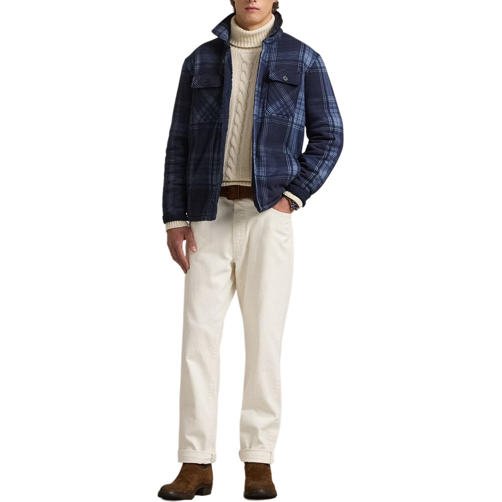 Polo Ralph Lauren  Plaid Loose-Fit Long Sleeve Jacket - Blue MNPOWOV16824011-410 圖 3