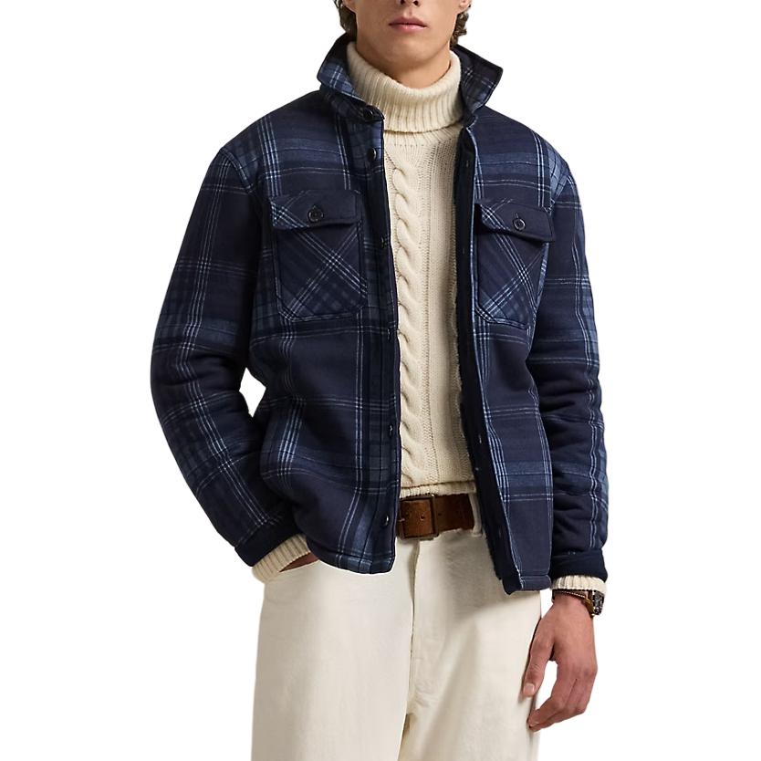 Polo Ralph Lauren  Plaid Loose-Fit Long Sleeve Jacket - Blue MNPOWOV16824011-410 圖 5