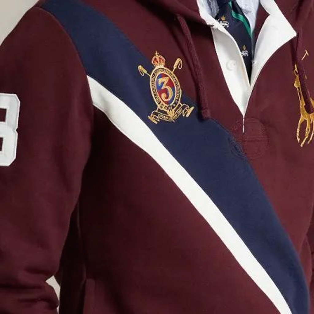 Polo Ralph Lauren  Red Badge Stripe Graphic Hoodie Long Sleeve Pullover. MNPOKNI16823-180 圖 6