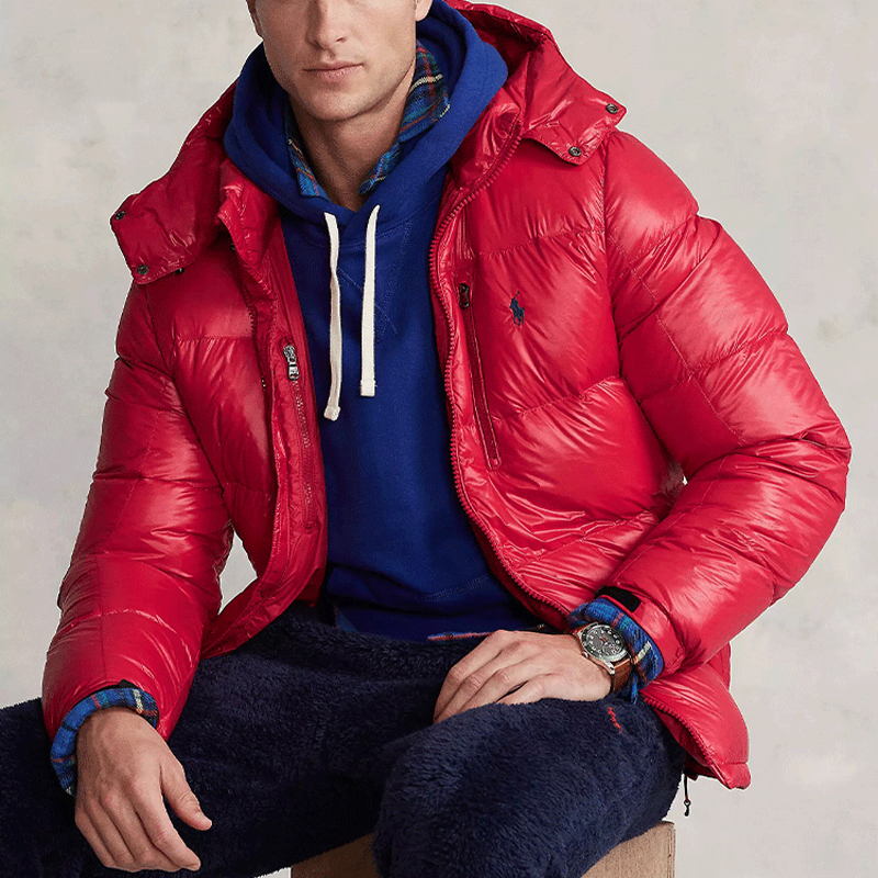 Polo Ralph Lauren  Red Hooded Puffer Jacket with Pony Embroidery. MNPOOTW16020659 圖 4