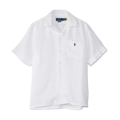 Polo Ralph Lauren Relaxed Fit Plain Short Sleeve Shirt White 710966421-007