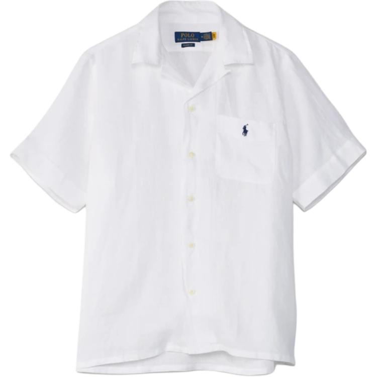 Polo Ralph Lauren  Relaxed Fit Plain Short Sleeve Shirt White 710966421-007 圖 2