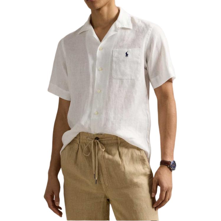 Polo Ralph Lauren  Relaxed Fit Plain Short Sleeve Shirt White 710966421-007 圖 4