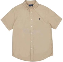 Polo Ralph Lauren Short Sleeve Khaki Shirt with Embroidered Logo. 710905290-002 Polo Ralph Lauren Short Sleeve Khaki Shirt with Embroidered Logo. 710905290-002