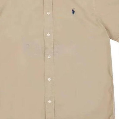 Polo Ralph Lauren 刺繡標誌短袖卡其襯衫 710905290-002 Shop Polo Ralph Lauren 刺繡標誌短袖卡其襯衫 710905290-002