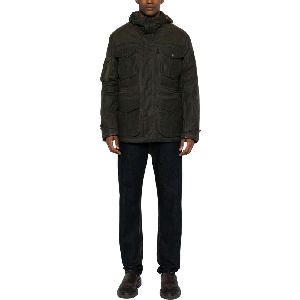 Polo Ralph Lauren  Single-Breasted Cotton Jacket with Detachable Hood Olive Green 710907581-001 圖 3