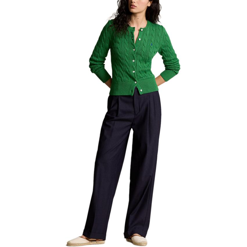 Polo Ralph Lauren  Slim-Fit Cable Knit Long Sleeve Sweater Green. WMPOSWENDW20263-300 圖 3