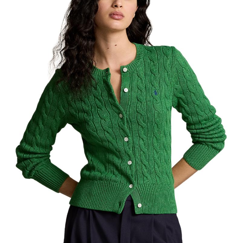 Polo Ralph Lauren  Slim-Fit Cable Knit Long Sleeve Sweater Green. WMPOSWENDW20263-300 圖 4