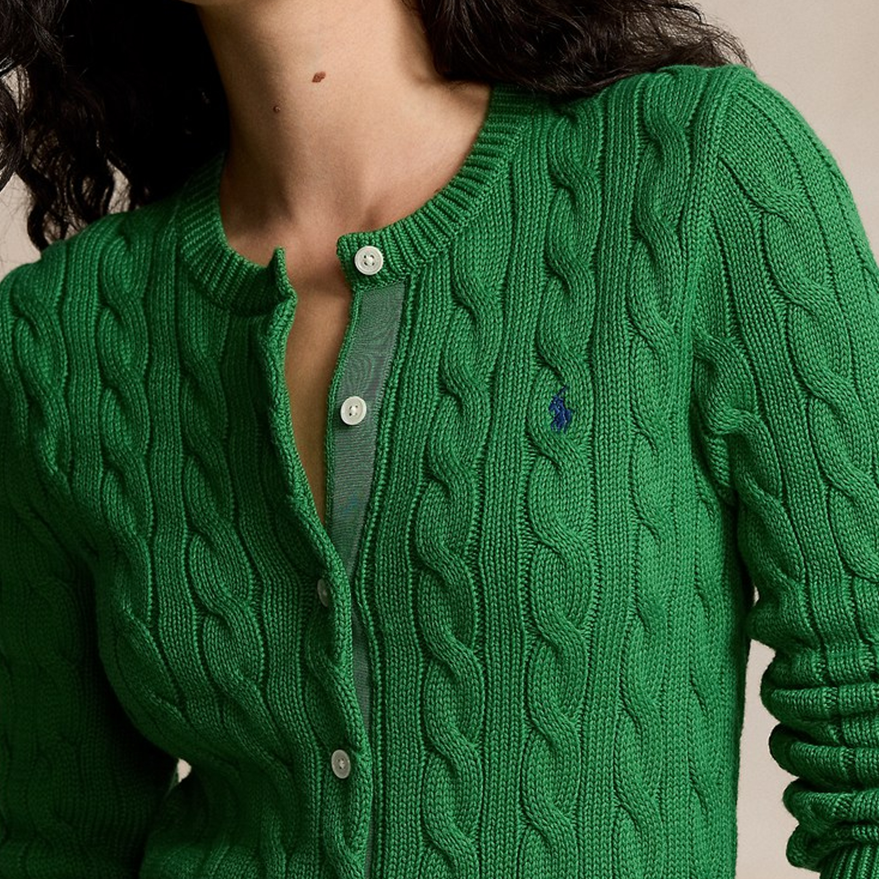 Polo Ralph Lauren  Slim-Fit Cable Knit Long Sleeve Sweater Green. WMPOSWENDW20263-300 圖 6