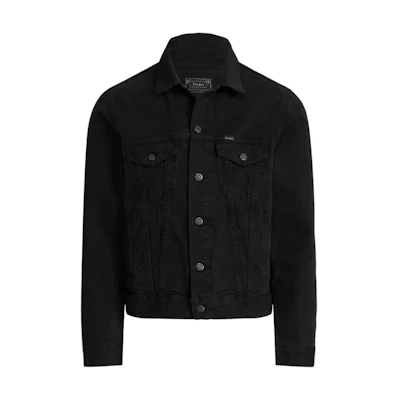Polo Ralph Lauren Slim Fit Black Denim Jacket Long Sleeve 710931548-001